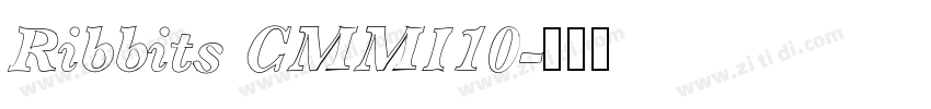 Ribbits CMMI10字体转换